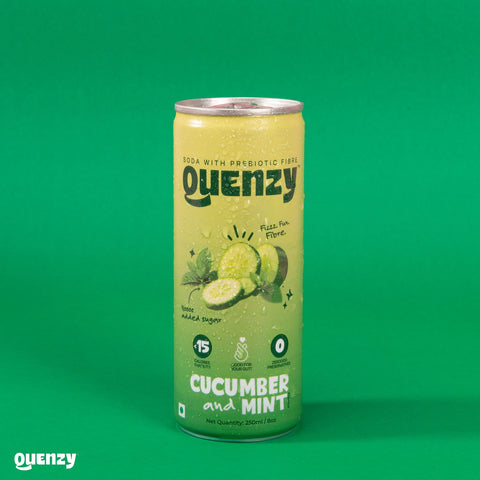 Quenzy Cucumber mint Prebiotic soda  250ml