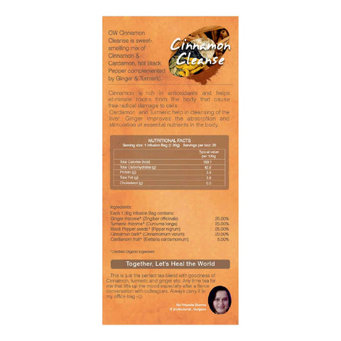 Organic Wellness Cinnamon Cleanse (25 Tea Bags)