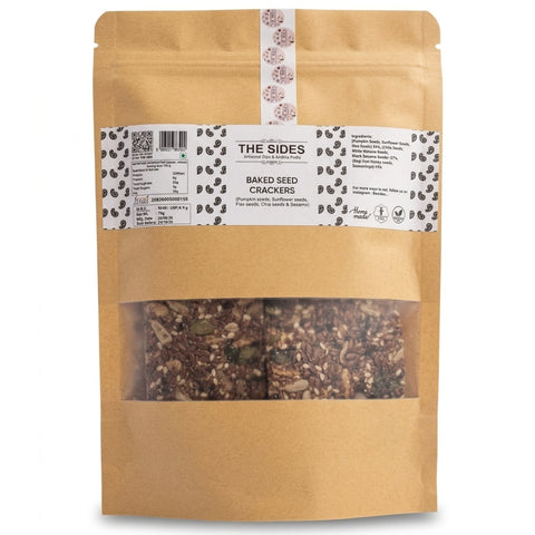 Baked Seed Crackers- Gluten Free