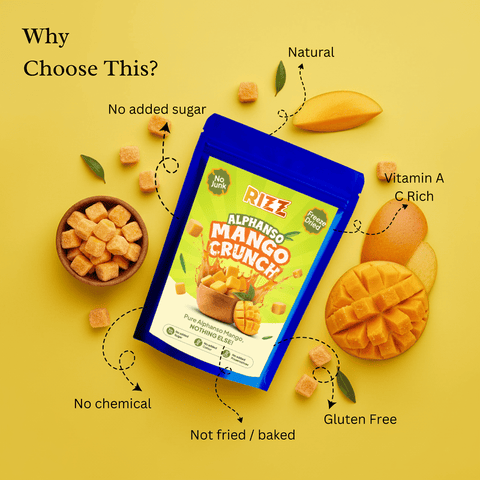 Alphanso Mango Crunch (Freeze dried)