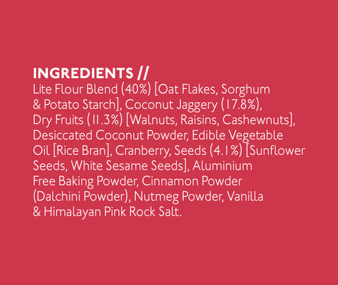 Nourish Organics Oats Cranberry Cookies 120grams