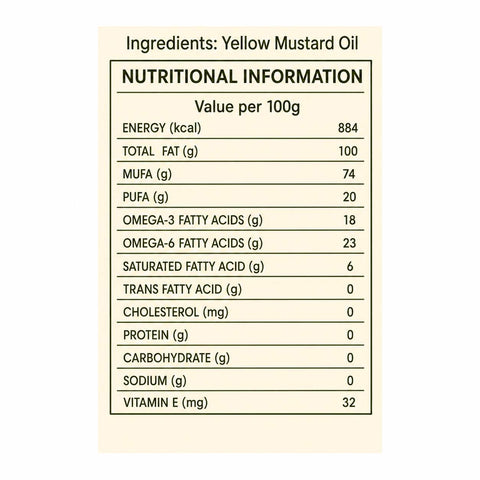 Orasure Organics Yellow Mustard Oil