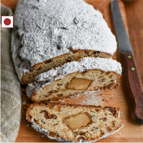 German Stollen Bread with Marzipan