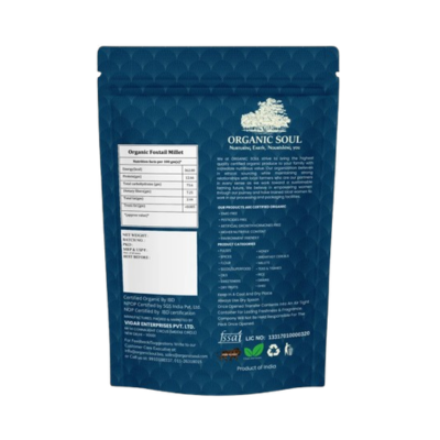 Organic Soul Organic Foxtail Millet – Unpolished | 500 g