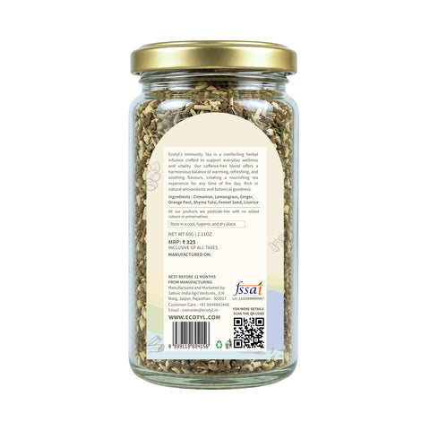 Ecotyl Immunitea (Immunity Booster Tea) | Nourishing Blend | Herbal Tea | 60g