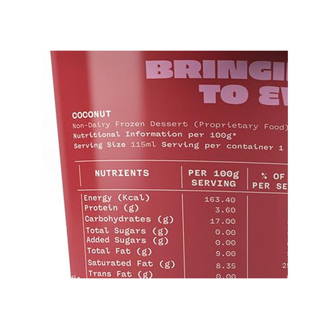 Minus30 Coconut Vegan & Sugar Free 115ml