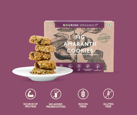 Nourish Organics Fig Amaranth Cookies 110grams
