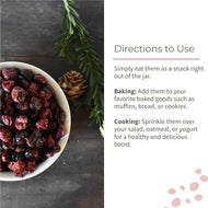 Ecotyl Dried Cranberries | Seedless Dried Fruit |