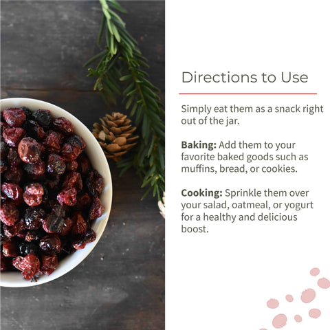 Ecotyl Dried Cranberries | Seedless Dried Fruit |