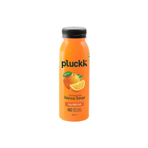 Pluckk Cold Pressed Valencia Orange 250ml