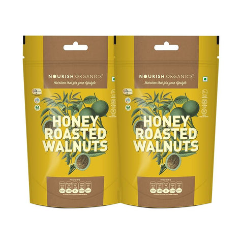 Nourish Organics Honey Roasted Walnuts 100g