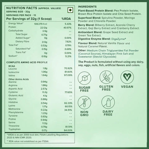 Wellbeing Nutrition Superfood Plant Protein - British Banoffee Pie 500g