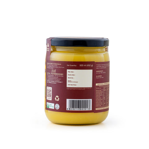 A2 Cow Ghee 500 ml |  India's Only Certified Glyphosate Free A2 Cow Ghee