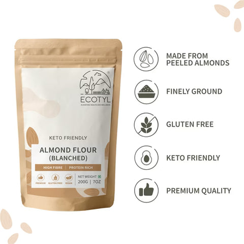 Ecotyl Natural Almond Flour (Blanched) (Pack of 3)