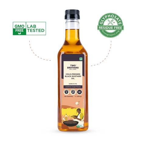 Mustard Oil India's Only Certified Glyphosate Free Sarso Ka Tel 1L