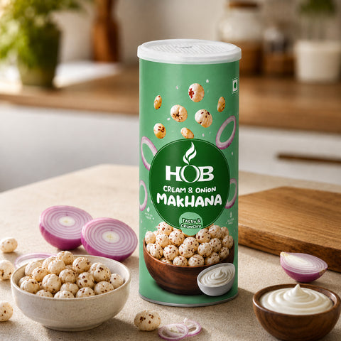 HOB Cream & Onion Makhana 60G