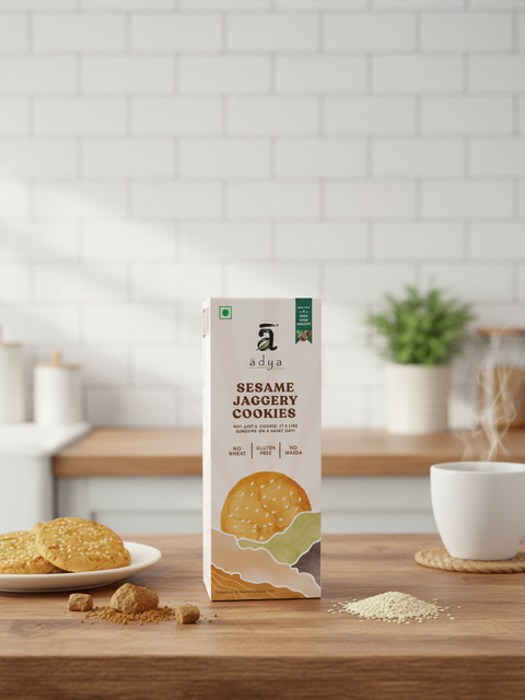 Sesame Jaggery Cookies