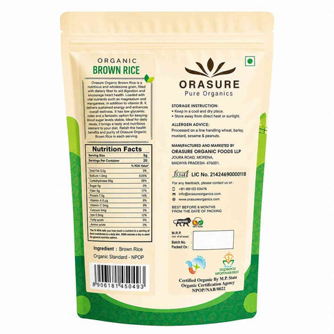 Orasure Organics Brown Rice