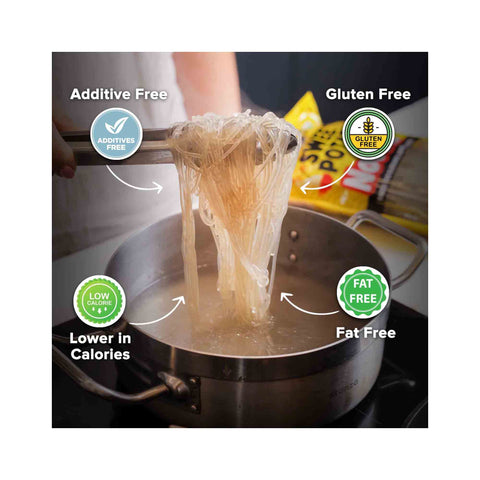 Urban Platter Sweet Potato Noodles (Dangmyeon), 300g (Korean Style Japchae Noodles, Glass Noodles, Additive-free, Gluten-free)