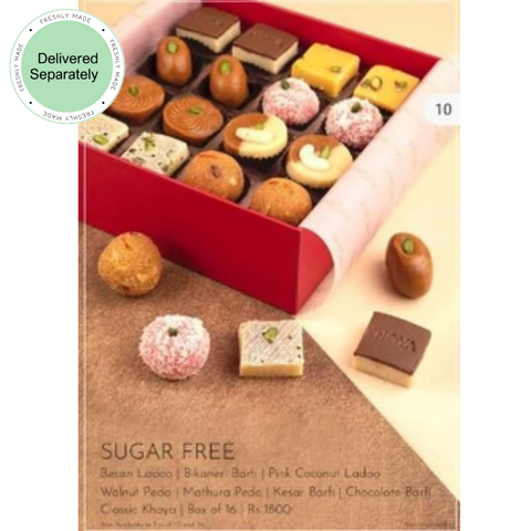 SUGAR FREE MITHAI BOX OF 16  (Delivered Separately Next Day)