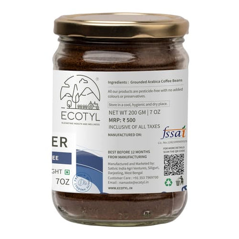 Ecotyl Organic Coffee Glass Bottles 200 grams