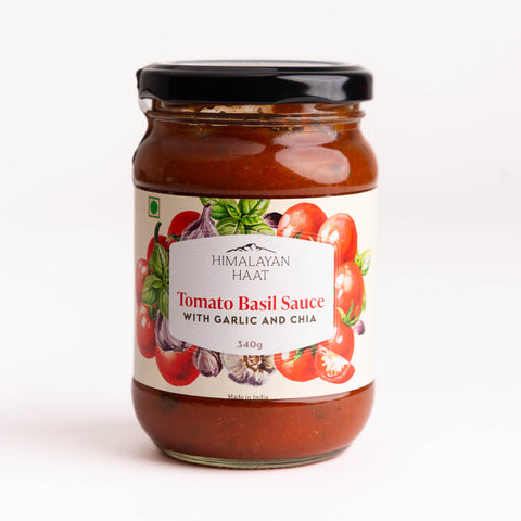 Tomato Basil Sauce With Garlic and Chia