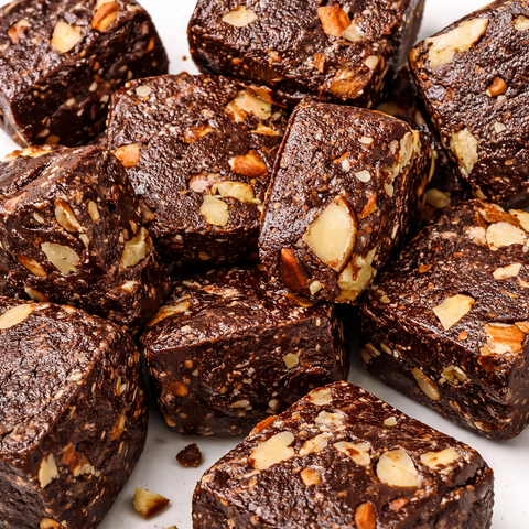Mocha Almond Oat & Date Bites I Gluten-free I Box of 10 Bites I No Ghee or Oil I 9g Protein