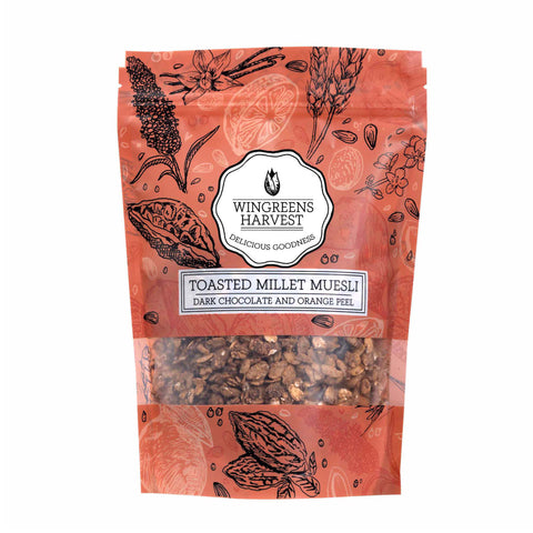 Toasted Millet Muesli Dark Chocolate and Orange Peel (250G)