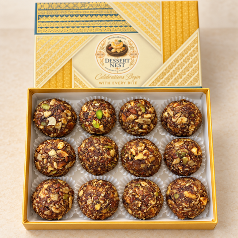 Shahi Sehat Laddoos (Dates Dryfruits & Seeds Laddoos) - 1 Box (Delivered Separately Next Day)