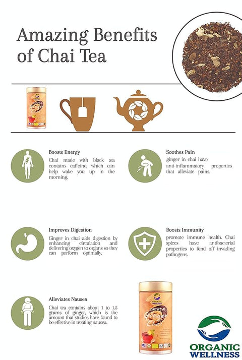 Organic Wellness Ginger Chai (Tin) 100 grams