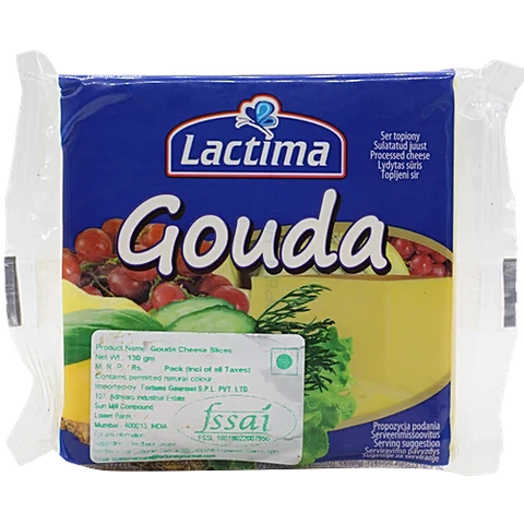 Lactima Gouda Cheese Slices 130g