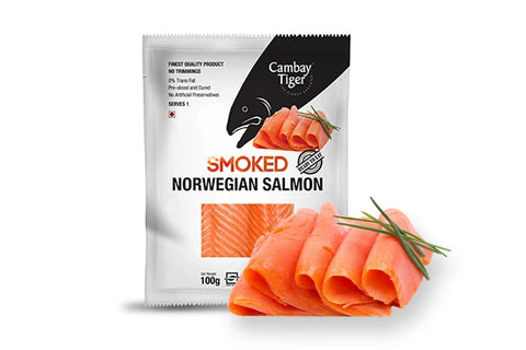 Cambay Tiger Norwegian Salmon Smoked 100g