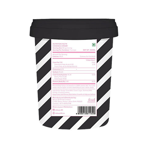 Minus30 Cookies & Cream Indulge 500ml