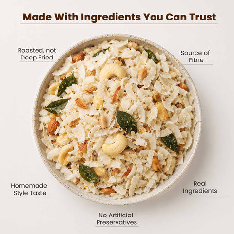 Roasted Garlic Tadka Poha | 200g