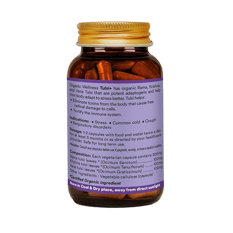 Tulsi + Capsules (Certified Organic)