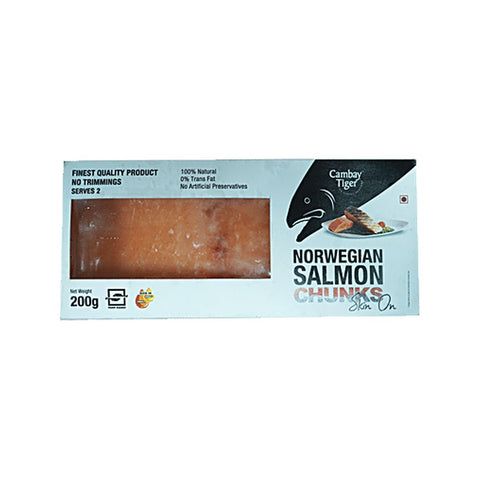 Cambay Tiger Norwegian Salmon Portions Skin On - 200g