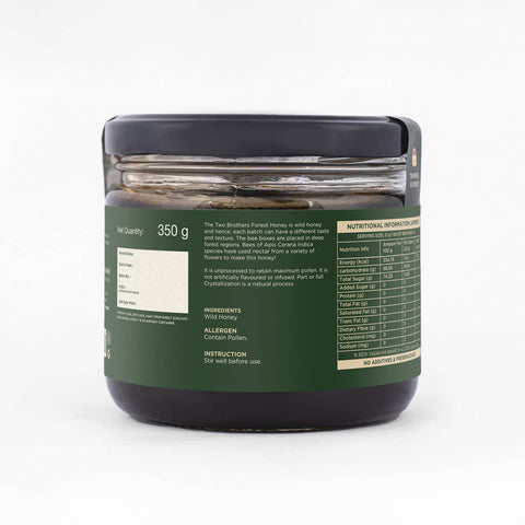 Forest Honey 350g | Raw, Unprocessed, Natural, Wild, and Unfiltered Honey