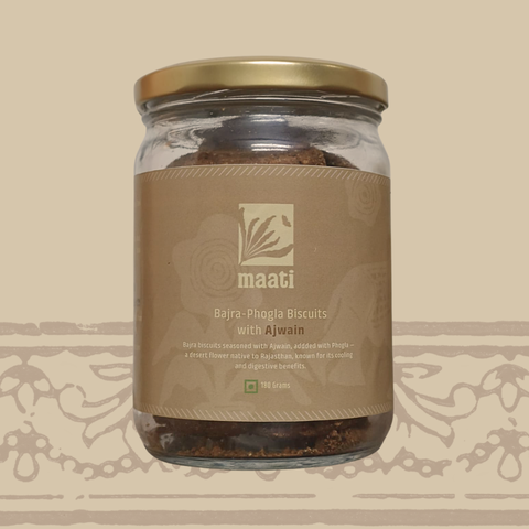 Bajra-Phogla Biscuits with Ajwain