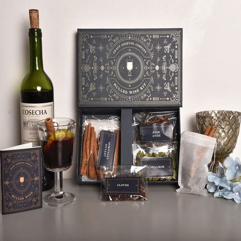 Mulled Wine Kit - Premium Gift Box - Makes 5 litres of Mulled Wine With 5 infusion bags