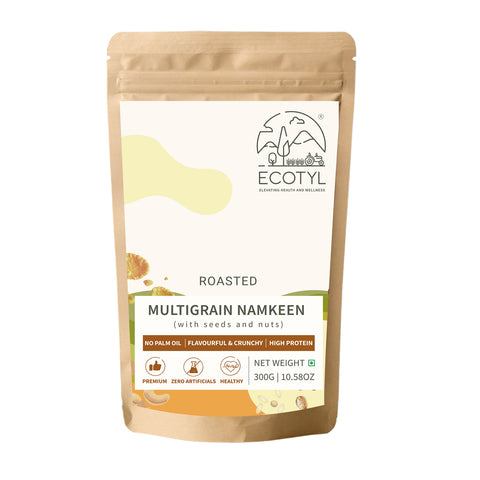 Ecotyl Multigrain Namkeen | Roasted Snack | Seeds & Nuts Mix | 300g