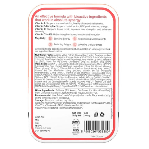 Wellbeing Nutrition Multivitamins 8.1g