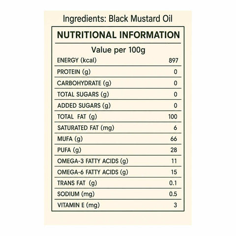 Orasure Organics Black Mustard Oil