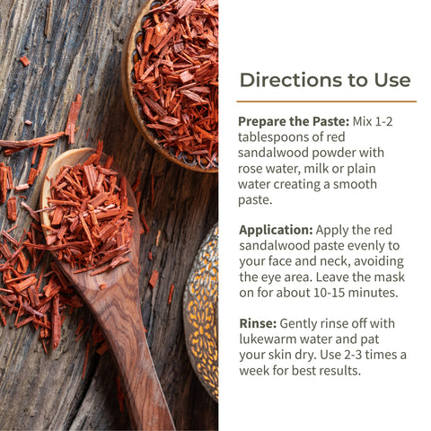 Ecotyl Red Sandalwood Powder | Natural Skin Brightener | Anti-Acne| Ayurvedic Skincare |100g