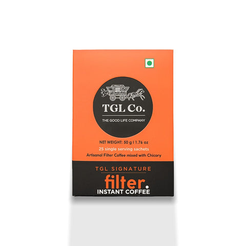 TGL Co. Signature - South Indian Instant Filter Coffee - 25 Sachets