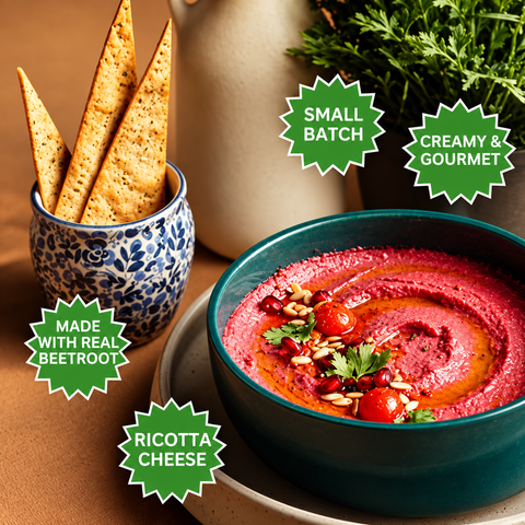 Beetroot Ricotta Hummus