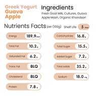 Greek Yogurt (Guava apple) (Delivered Separately Next Day)