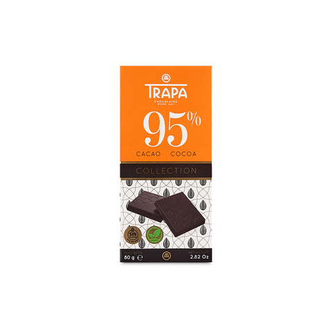 Trapa Choco Bar Collection - 95% Noir 80g