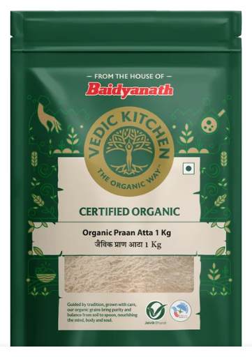 Vedic Kitchen Organic Praan Aata (Certified Organic) 1kg