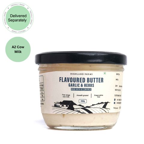 A2 Cow Milk Butter (Garlic herbs) (Delivered Separately Next Day)