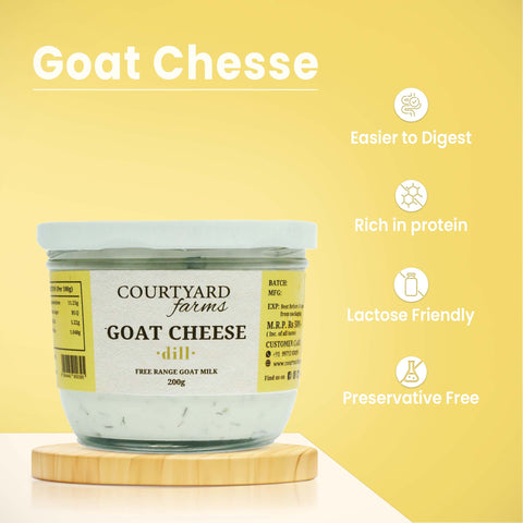 Goat Milk Cheese - Fresh Dill (Delivered Separately Next Day)